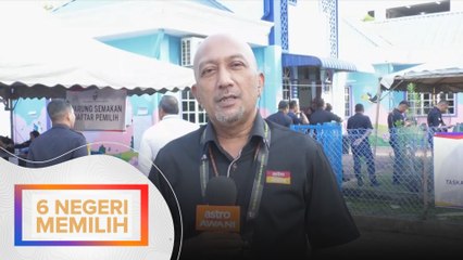 Proses pengundian awal di IPK Kota Bharu