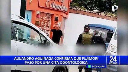 Alberto Fujimori aparece sin grilletes ingresando a clínica odontológica en Magdalena