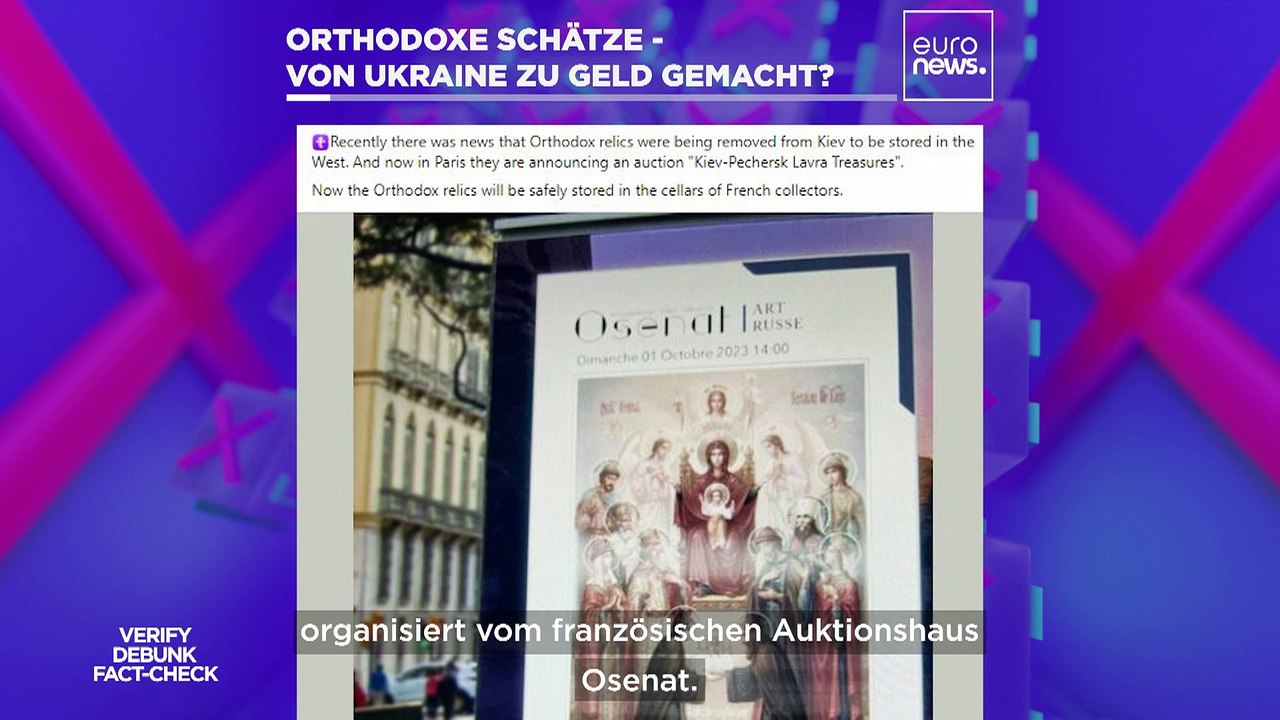 Faktencheck: Verscherbelt die Ukraine orthodoxe Kunst gegen Geld für den Krieg?