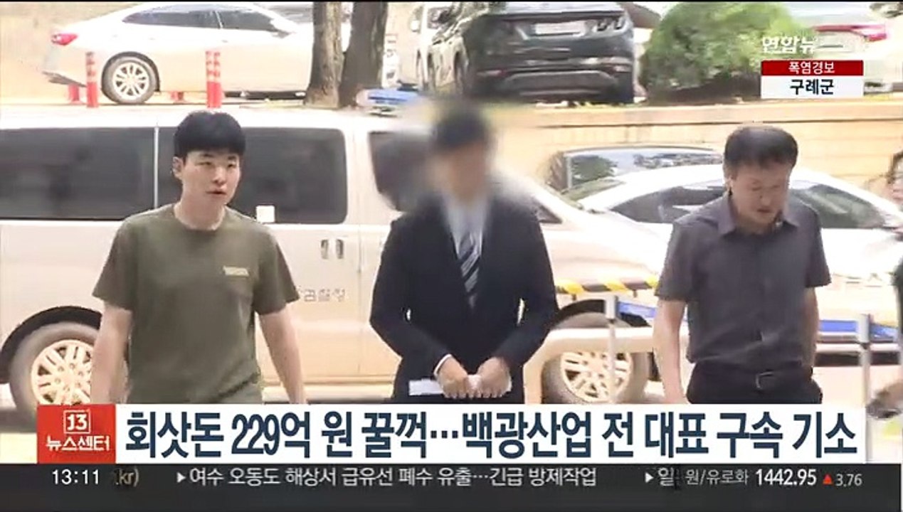 회삿돈 229억원 꿀꺽…백광산업 전 대표 구속기소
