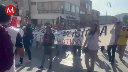 Realizan marcha en Saltillo por tortura de joven a manos de policías. Magda González, 07 de agosto de 2023