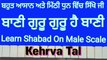 Learn Shabad Bani Guru Guru Hai Bani On Harmonium । Male Scale, Kehrva Tal ।