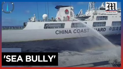 China Coast Guard fires water cannon at Philippine boat