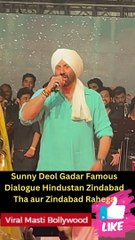 Sunny Deol Gadar Famous Dialogue Hindustan Zindabad Tha aur Zindabad Rahega