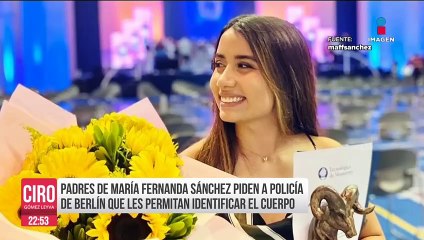Padres de María Fernanda no han podido identificar su cuerpo