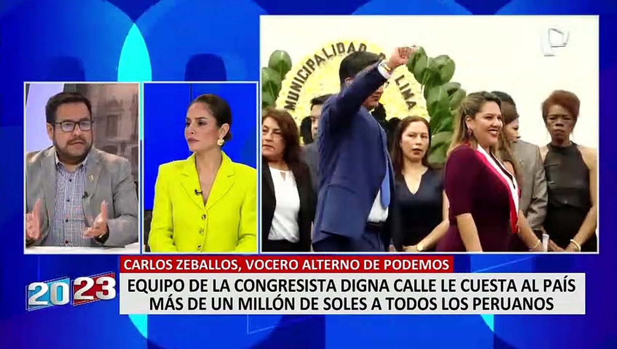 Carlos Zeballos sobre Digna Calle: “Su esposo nos dijo que la congresista llegará a fines de agosto”