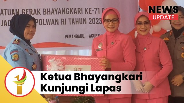 Kedatangan Ketua Bhayangkari Polda Riau Ke Lapas Disambut Warga Binaan Perempuan