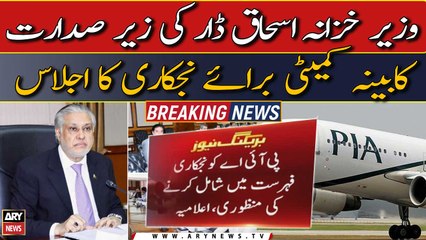 FM Dar chairs Cabinet Committee meeting on Privatisation