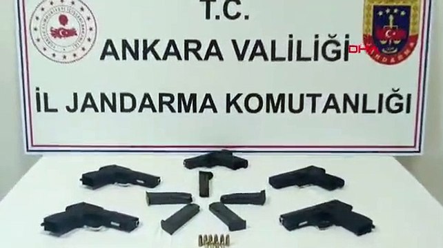 Ankara’da silah operasyonu; 5 adet tabanca ele geçirildi
