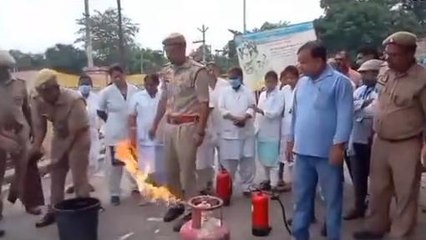 महराजगंज: गैस सिलेंडर से लगने वाली आग से कैसे करें बचाव, जानें उपाय