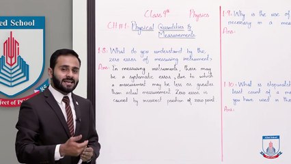 Class 9 - Physics - Chapter 1 - Lecture 15 - Short Questions 1.8 to 1.13