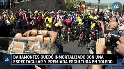Bahamontes quedó inmortalizado con una espectacular y premiada escultura en Toledo