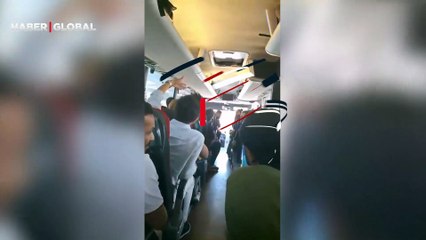 Yolcu otobüsünde skandal anlar! Pet şişeye tuvaletini yaptı
