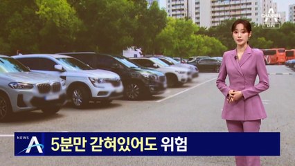 5분만 갇혀있어도 위험…야외주차 1시간 만에 60도