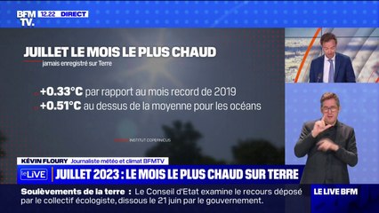 Le mois de juillet 2023 a battu le record du mois le plus chaud sur Terre