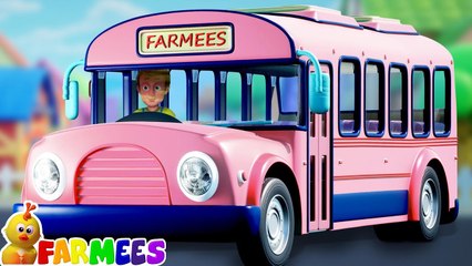Wheels On The Bus - More Kids Songs & Cartoon Videos By Farmees