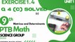 PTB 9th Class Math Exercise 1.4 Q 4(c) Solved| EXE1.4 Q4 (a) and (b) Solved #ptbmath