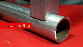 HOW TO WELD A RECTANGULAR PIPE WITH A ROUND PIPE