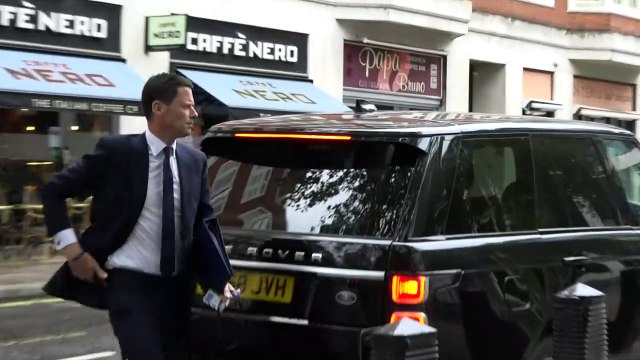 Justice Sec arrives at Home Office amid migrant barge debate