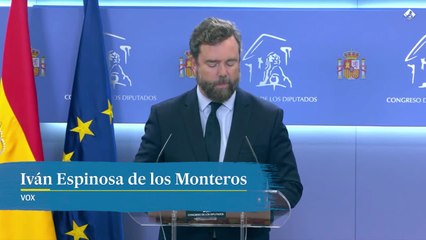 Espinosa de los Monteros: "Permanezco en Vox. Me quedo en Vox como afiliado de base"