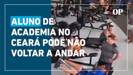 Aluno atingido por aparelho de musculação tem menos de 1% de chance de voltar a andar