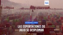 China | Las exportaciones caen en julio