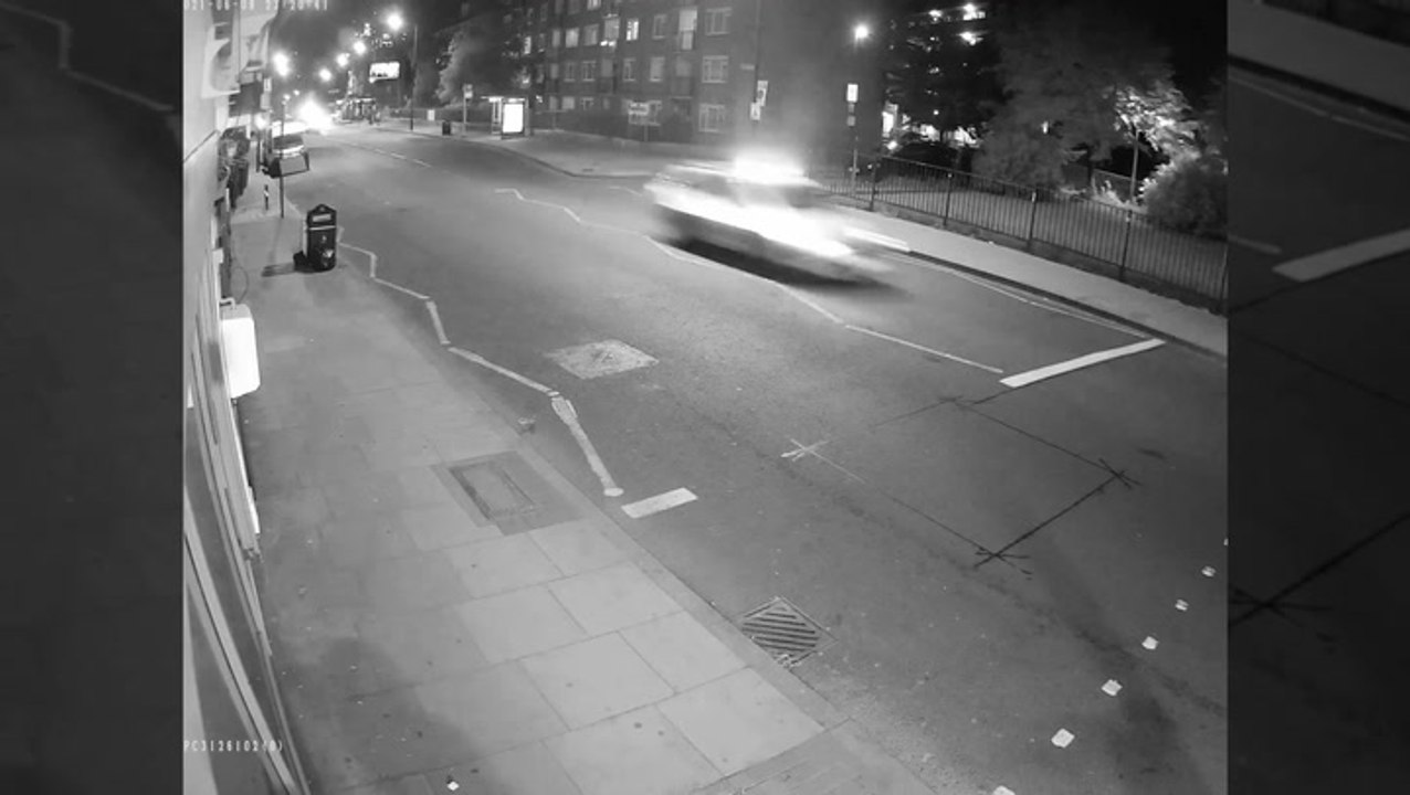 Speeding police officer caught on CCTV seconds before killing young woman
