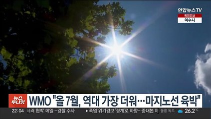 WMO "올 7월, 역대 가장 더워…마지노선 육박"