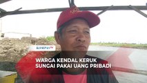 Bantu Nelayan Pria di Kendal Keruk Sungai dengan Alat Berat Pakai Uang Pribadi