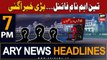 ARY News 7 PM Headlines 8th August 2023 | Opposition Finalizes 3 Names for Caretaker PM