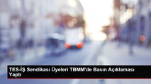 TES-İŞ Sendikası Üyeleri TBMM'de Basın Açıklaması Yaptı