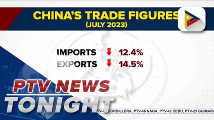 China's trade declines