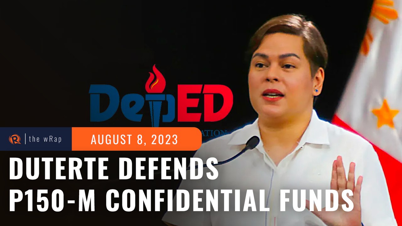 Duterte defends P150-M confidential funds, says education, national security ‘intertwined’