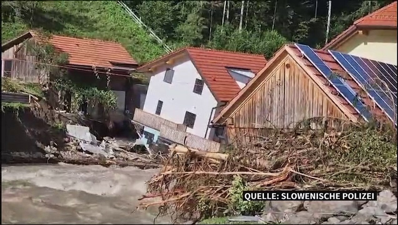 Flutkatastrophe in Slowenien: Internationale Hilfe läuft an