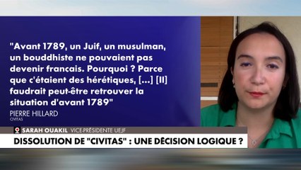 Sarah Ouakil : «Ces propos nous rappellent les heures les plus sombres de l'histoire française»