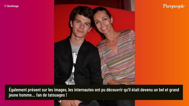 VIDEO Ma réaction sur le vif... : Adeline Blondieau surprise par son fils Aïtor, un beau brun tatoué
