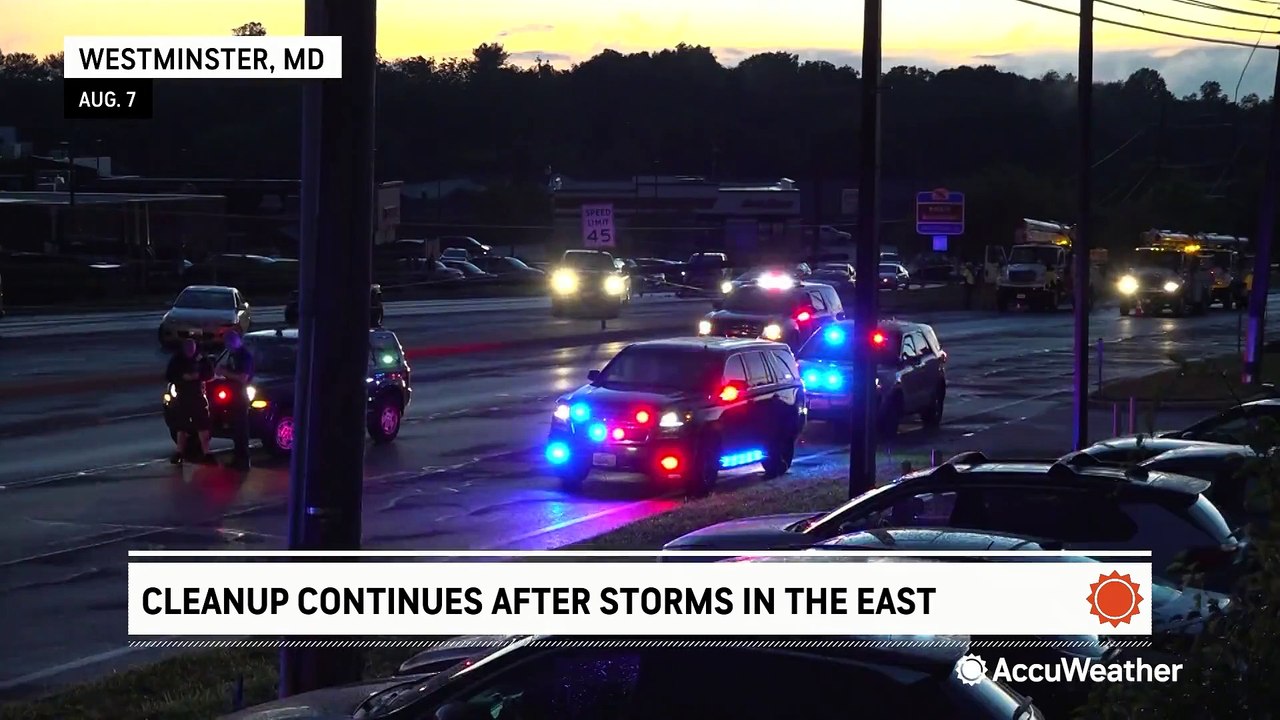 Cleanup continues after storm downs power lines