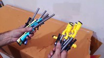 Unboxing and Review of Game Gun Pens Sniper Rifle Gel Pen Neutral Pen 0.5mm for Writing Gifts Kids Toys Pen Novelty Stationery Supplies With Torch