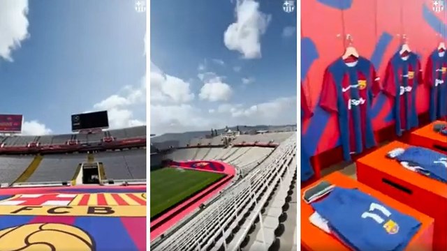 El Barça presume en Twitter de nuevo estadio y vestuario... evidentes las diferencias con el Camp Nou