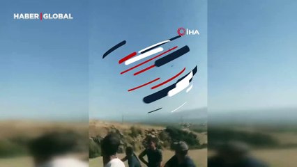 Vatandaştan yangın söndürme helikopterine övgü: “Adamlar tam ateşin üstüne atıyorlar”