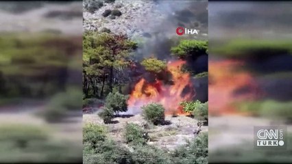 Sabotaj mı var? Muğla'daki yangının çıkış anı ortaya çıktı