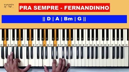 Pra sempre - Fernandinho - Aula de Teclado