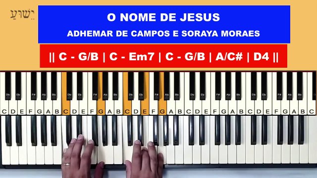 O Nome de Jesus - Adhemar de Campos e Soraya Moraes - Aula de Teclado