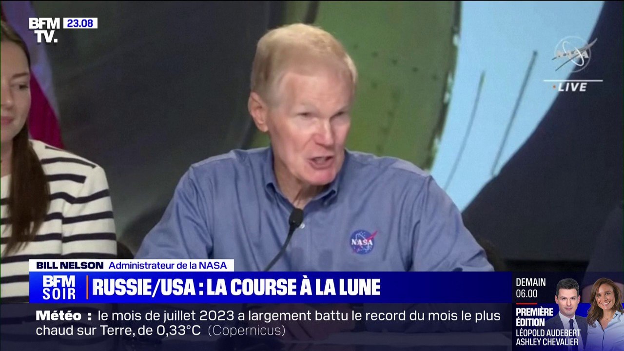 Mission Artémis II: "Il y a un regain d'intérêt pour la Lune lié à un potentiel d'eau", affirme l'administrateur de la NASA, Bill Nelson