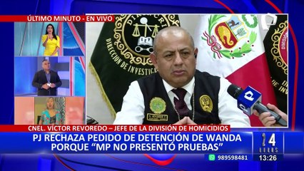 Coronel Revoredo sobre rechazo de detención contra Wanda: “Estamos seguros de que este error se va a subsanar”