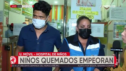 Niños que fueron quemados por su padre esperan ayuda