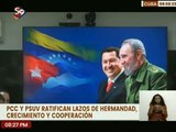 Partido Comunista de Cuba y PSUV fortalecen lazos de solidaridad, cooperación y hermandad