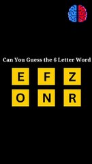 Guess the Word IQ Test with Master IQ #iqtest