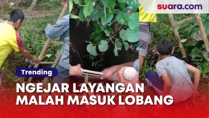 Viral! Seorang Anak Masuk Ke Lobang ketika Mengejar Layangan: Untung Ketauan Dek