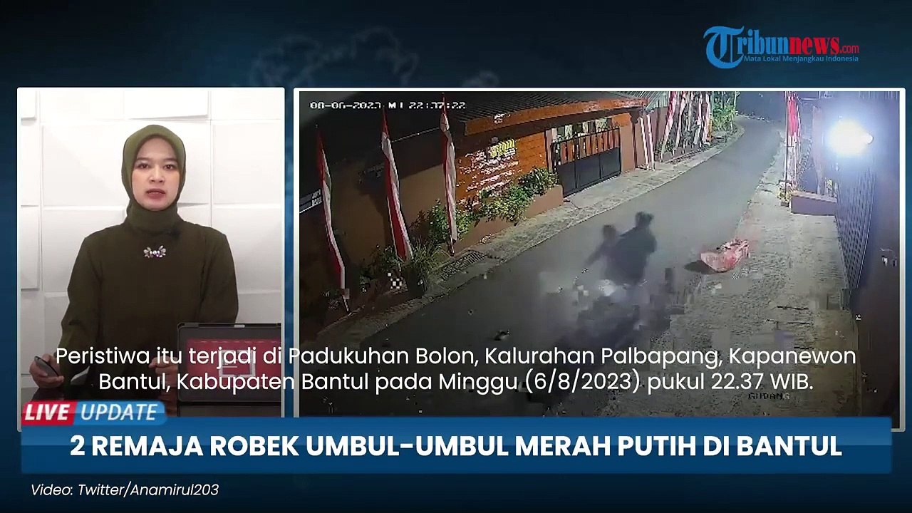 Robek Umbul-umbul Merah Putih Milik Warga, 2 Remaja di Bantul Disidang Polisi, Ngaku Cuma Iseng